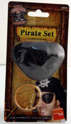 Pirátská záslepka a náušnice